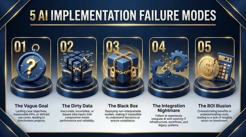 The 5 Failure Modes of AI Implementation